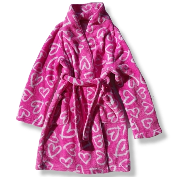 Girls Pink Bathrobe Size 10/12 - Picture 1 of 6